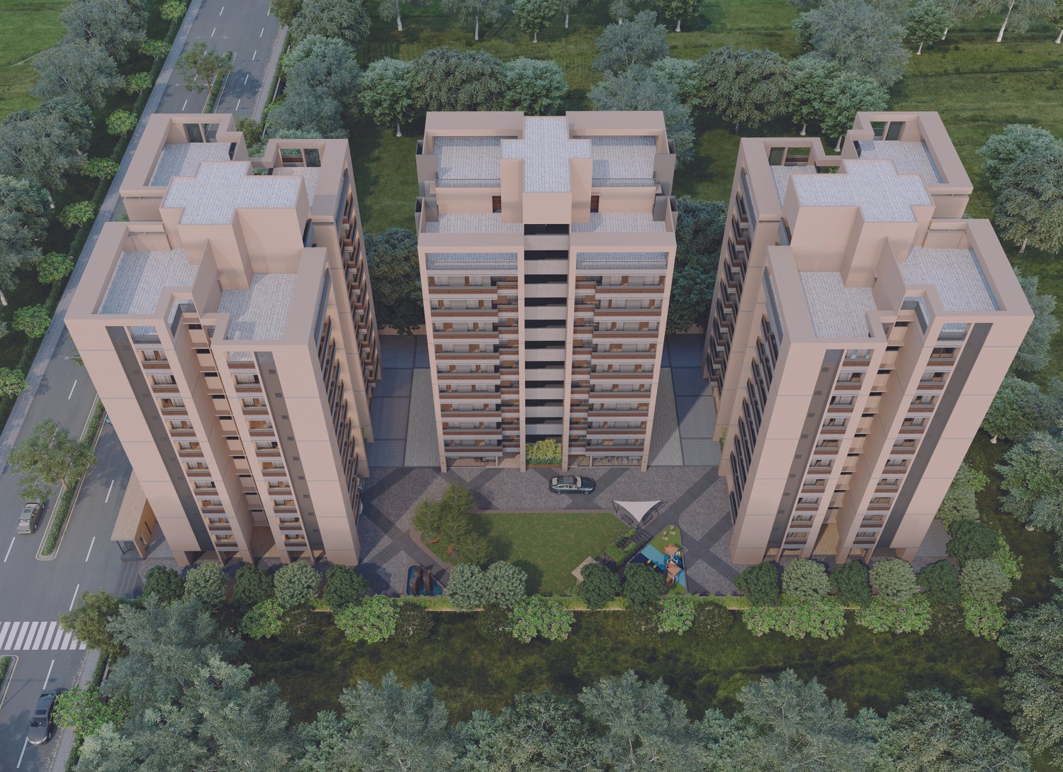 Trident Aerial View
